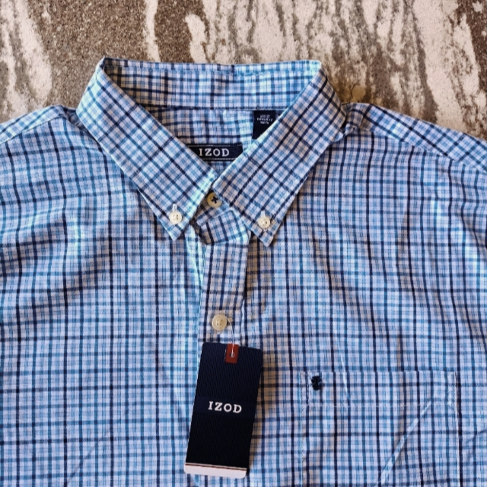 Izod Men's Premium Essential Long Sleeve Shirt New Size Large